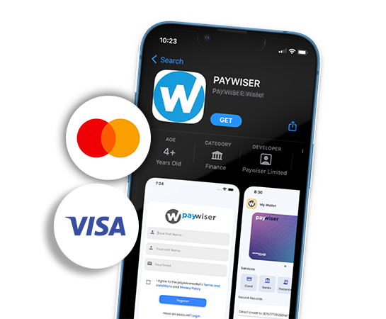 picture of Paywiser app on mobile